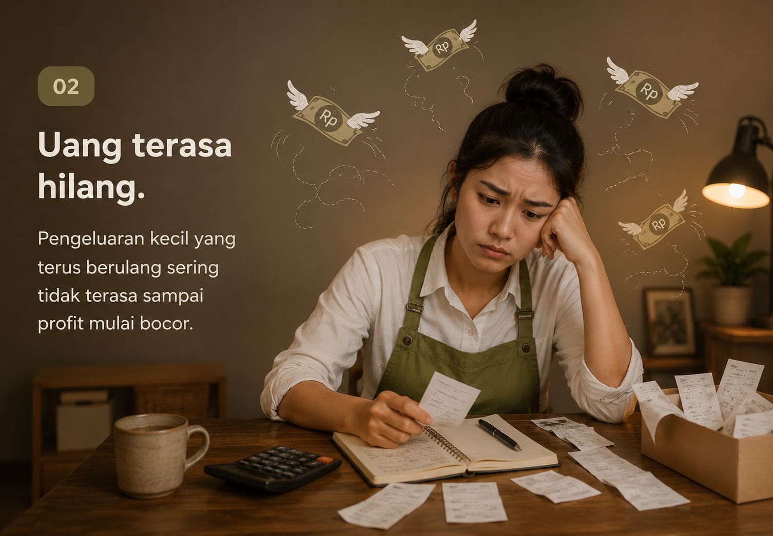 Uang terasa hilang